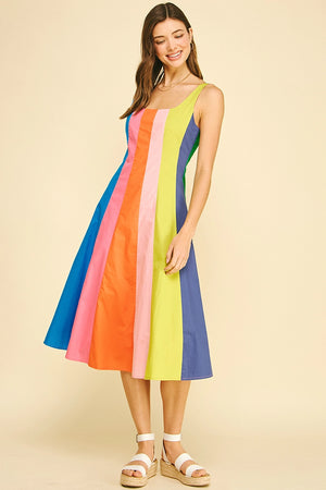 Jubilee Color Block Midi Dress