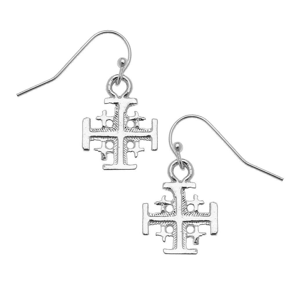 Silver Multi Cross Wire Earrings