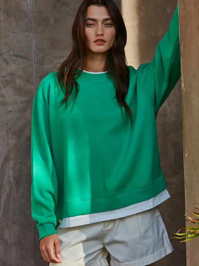 Yara Varsity Knit Sweatshirt