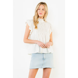 Cherie Ruffle Detail Top