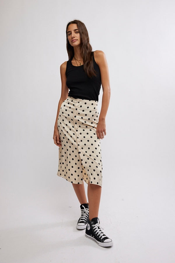 Analise Printed Midi Skirt