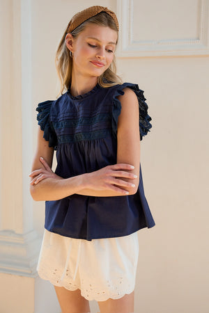 Cleo Cotton Lace Blouse
