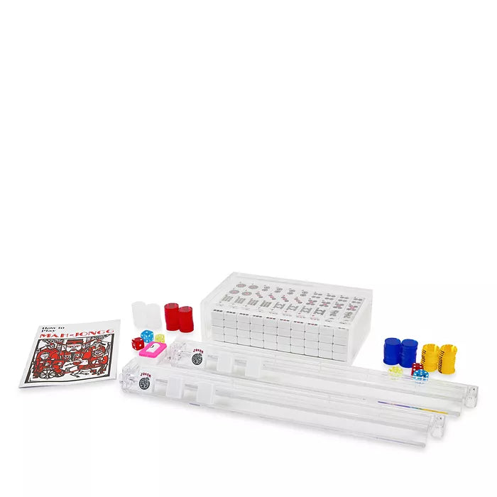 Lucite Mahjong Set