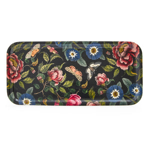 Rectangular Birch Serving Tray (Dark Floral)
