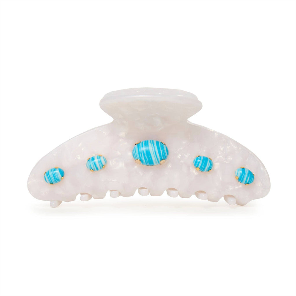 Turquoise Pearl Large Clip