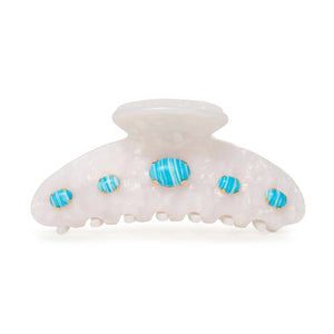 Turquoise Pearl Large Clip