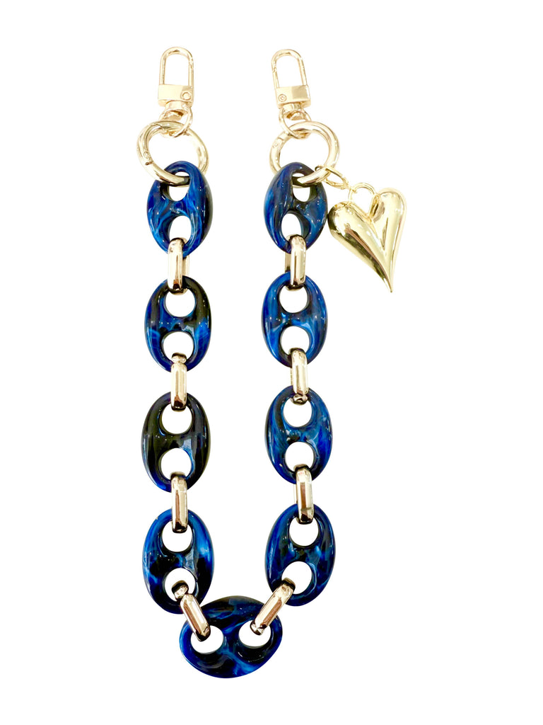 Navy Loren Bag Chain