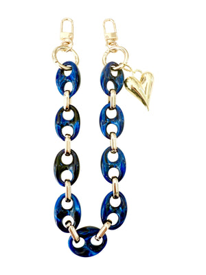 Navy Loren Bag Chain