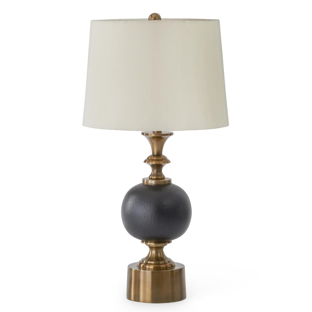 Black & Antique Brass Lamp