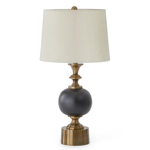 Black & Antique Brass Lamp
