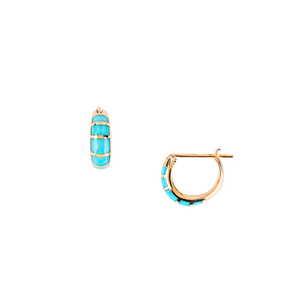 Turquoise Hoop Earrings