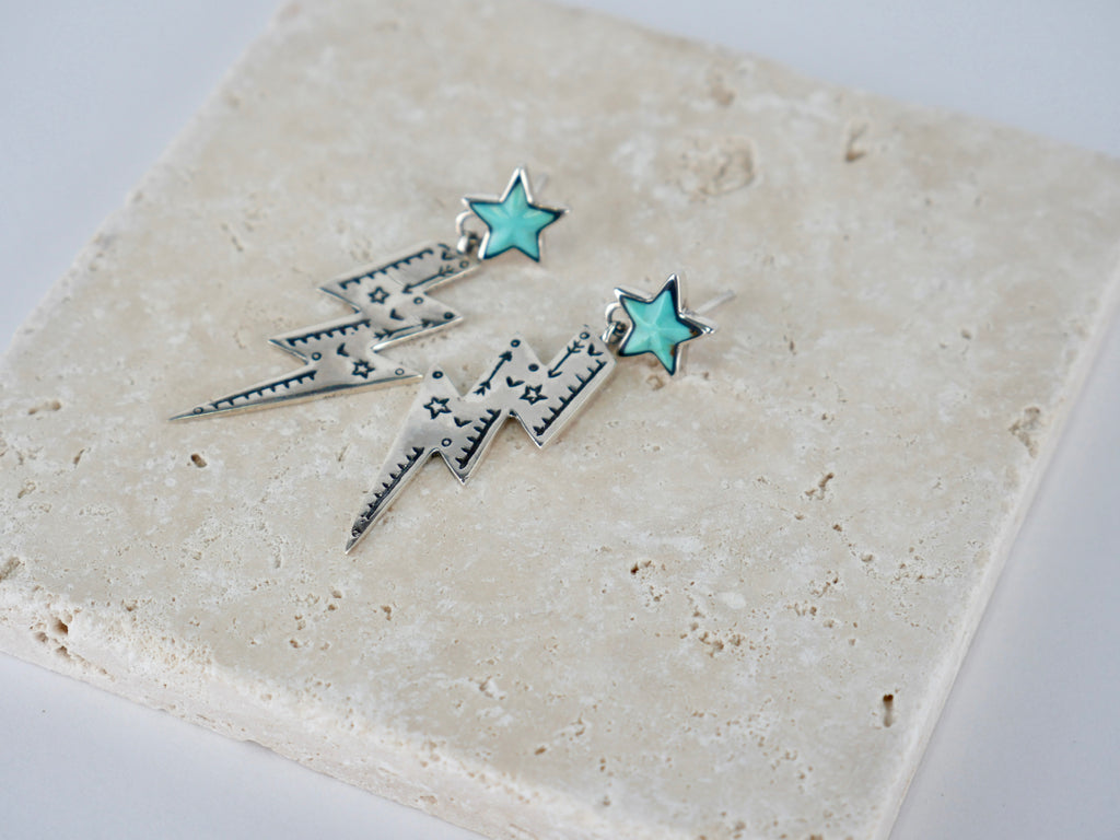 Electric Turquoise Earrings