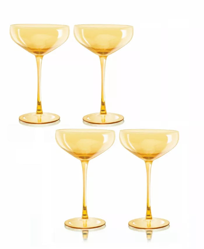 Carnival Amber Coupe Set/4