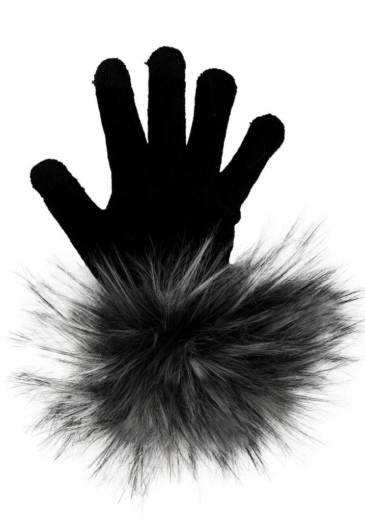 Fur Trimmed Tech Gloves