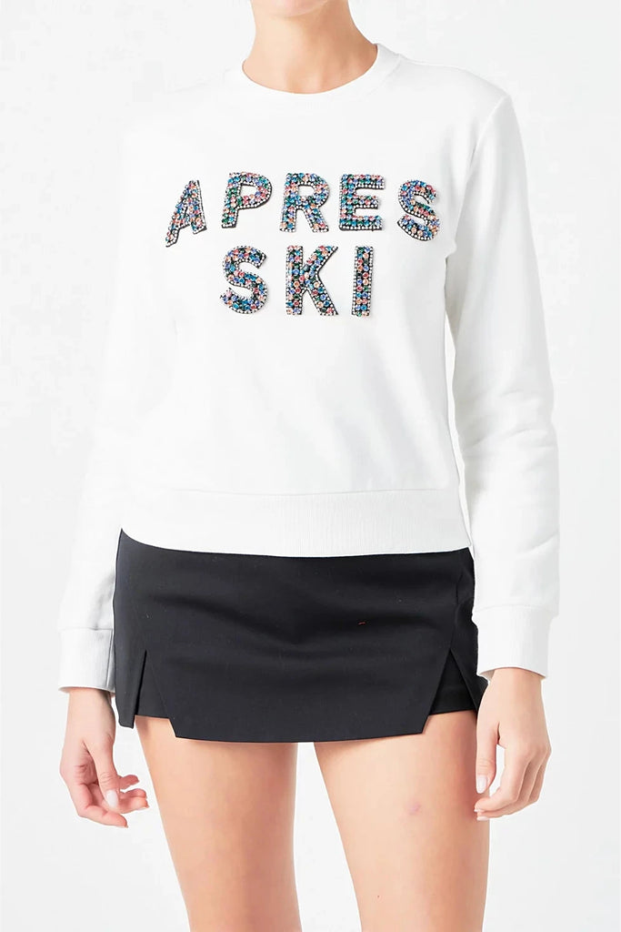 Apres Ski Embellished Sweatshirt