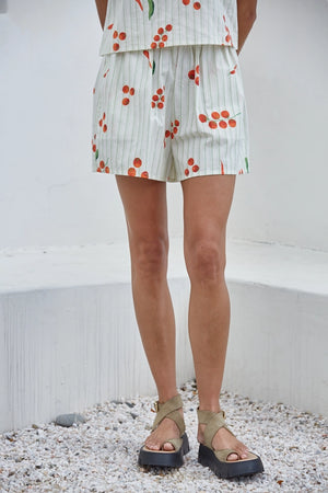 Off the Vine Striped Shorts