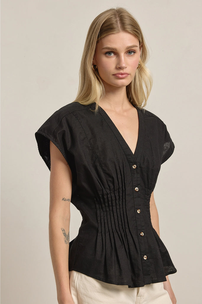 Thea Pleated Waist Top