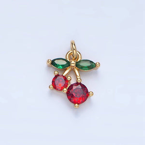 24K Gold Filled Cherry Mini Charm