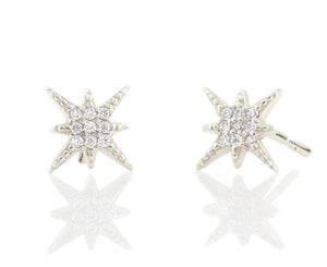Starburst Crystal Stud Earrings