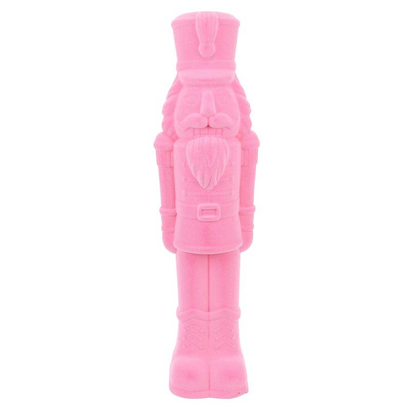 41.5" Flocked Nutcracker - Pink