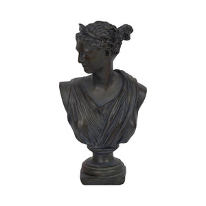 Charcoal Resin Grecian Bust