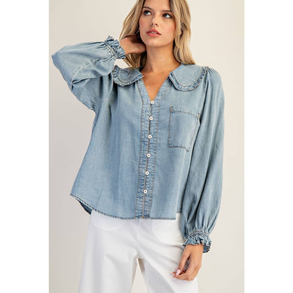 Allegra Mineral Wash Blouse