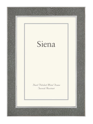 Siena Frame Shagreen Gray w/ Silver 8x10