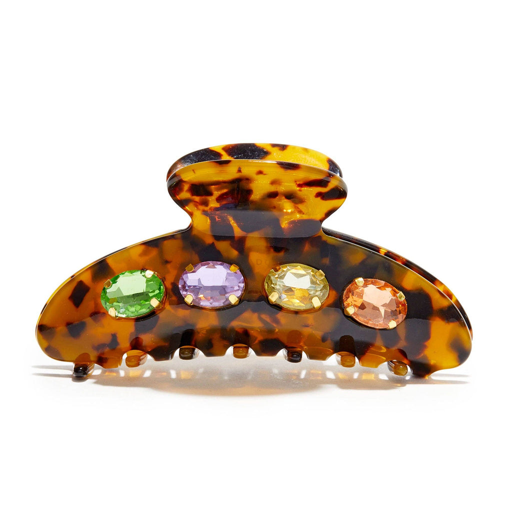 Tortoise Large Crystal Claw Clip