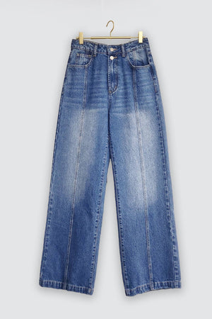 Kali Seam Detail Wide Leg Denim