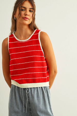 Rosalie Striped Knit Top