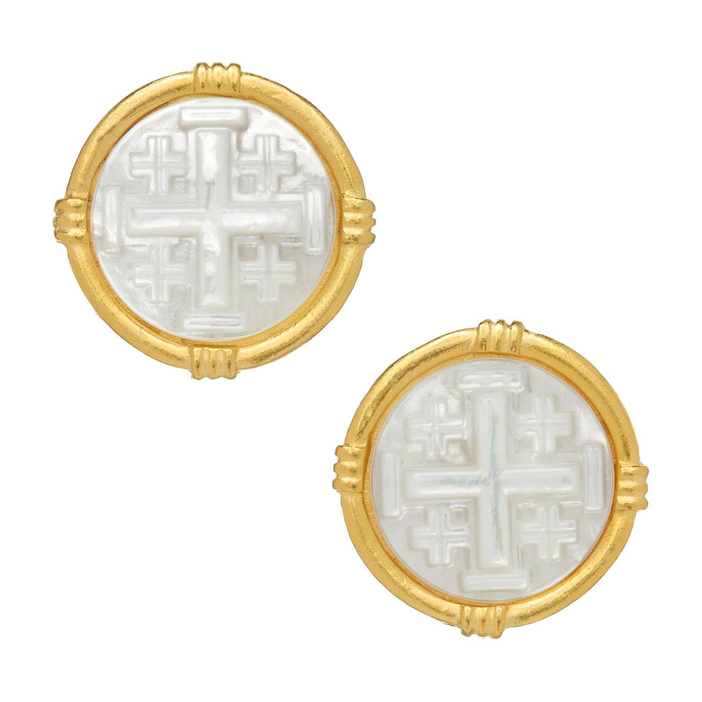 Ida Jerusalem Cross Studs