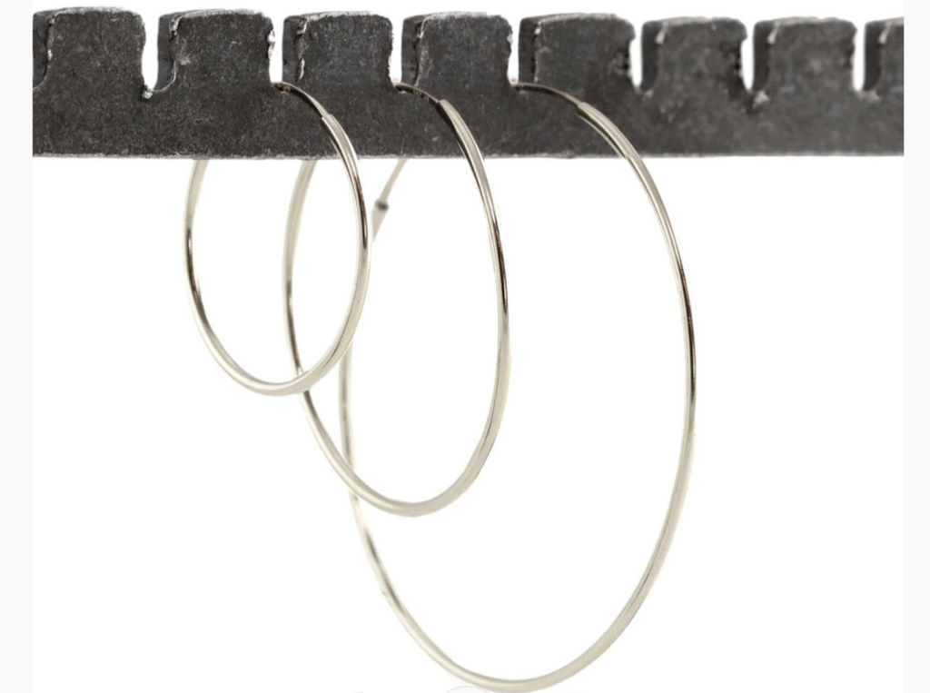 Featherweight Hoop Earrings - Sterling Silver