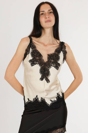 Ivy Floral Lace Satin Cami