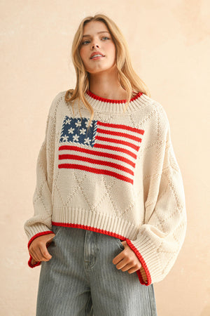 Glory American Flag Sweater