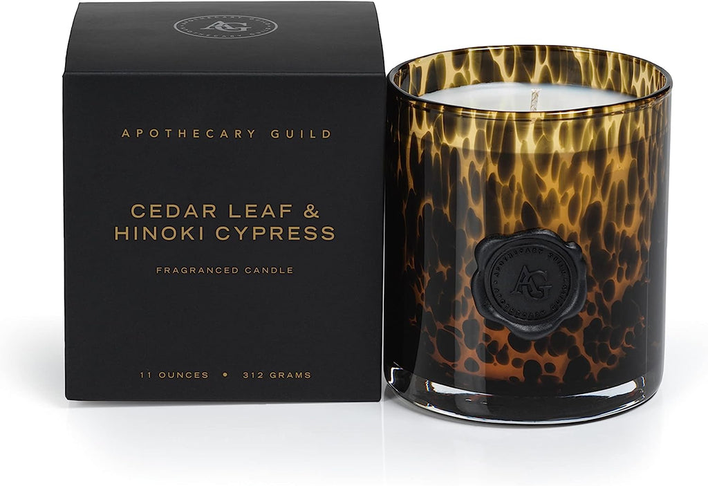 AG Opal Glass Candle Jar in Gift Box-Cedar Leaf & Hinoki Cypress