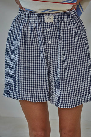 June Gingham Print Shorts
