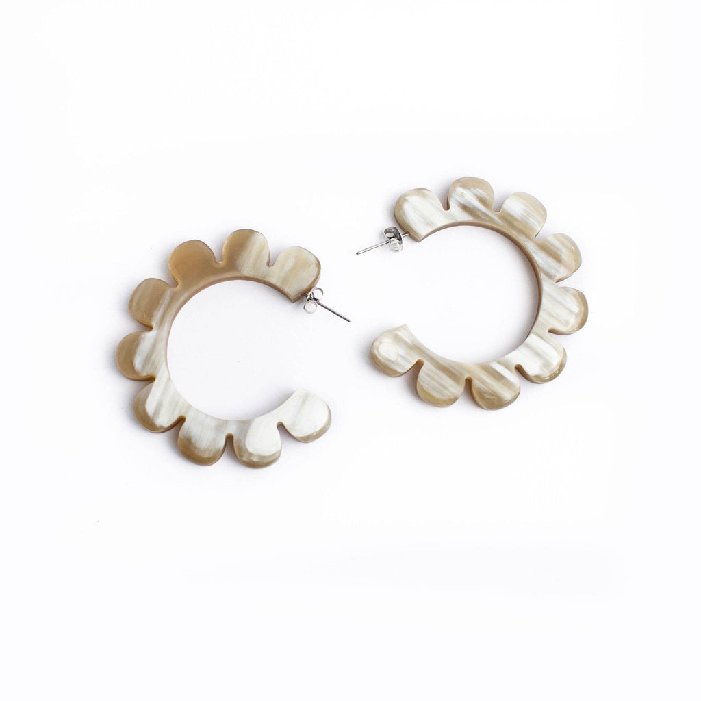 Flower Outline Hoops