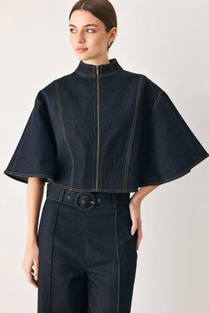 Zori Denim Capelet