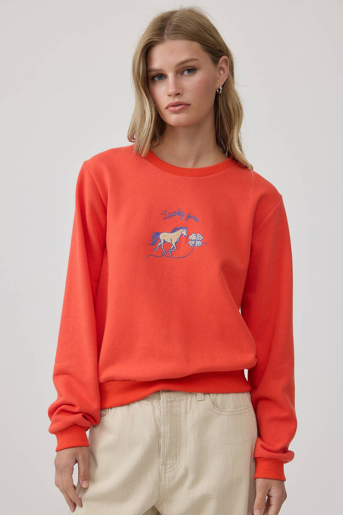 "Lucky You" Horse Sweatshirt