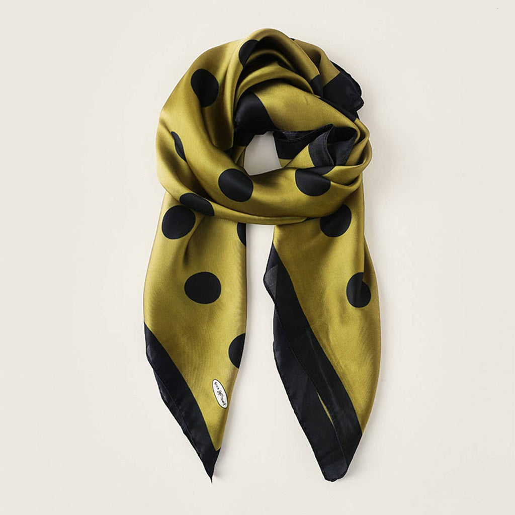 35"Polka Dot Silky Scarf