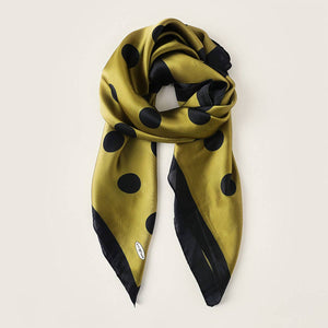 35"Polka Dot Silky Scarf