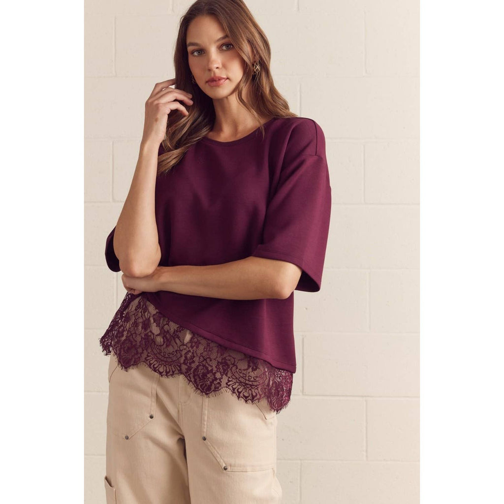 Julep Lace Trim Top