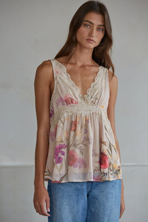 Monroe Chiffon Floral Top