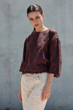 Indie Eyelet Blouse