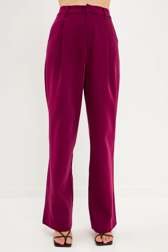 High-Waisted Suit Trousers