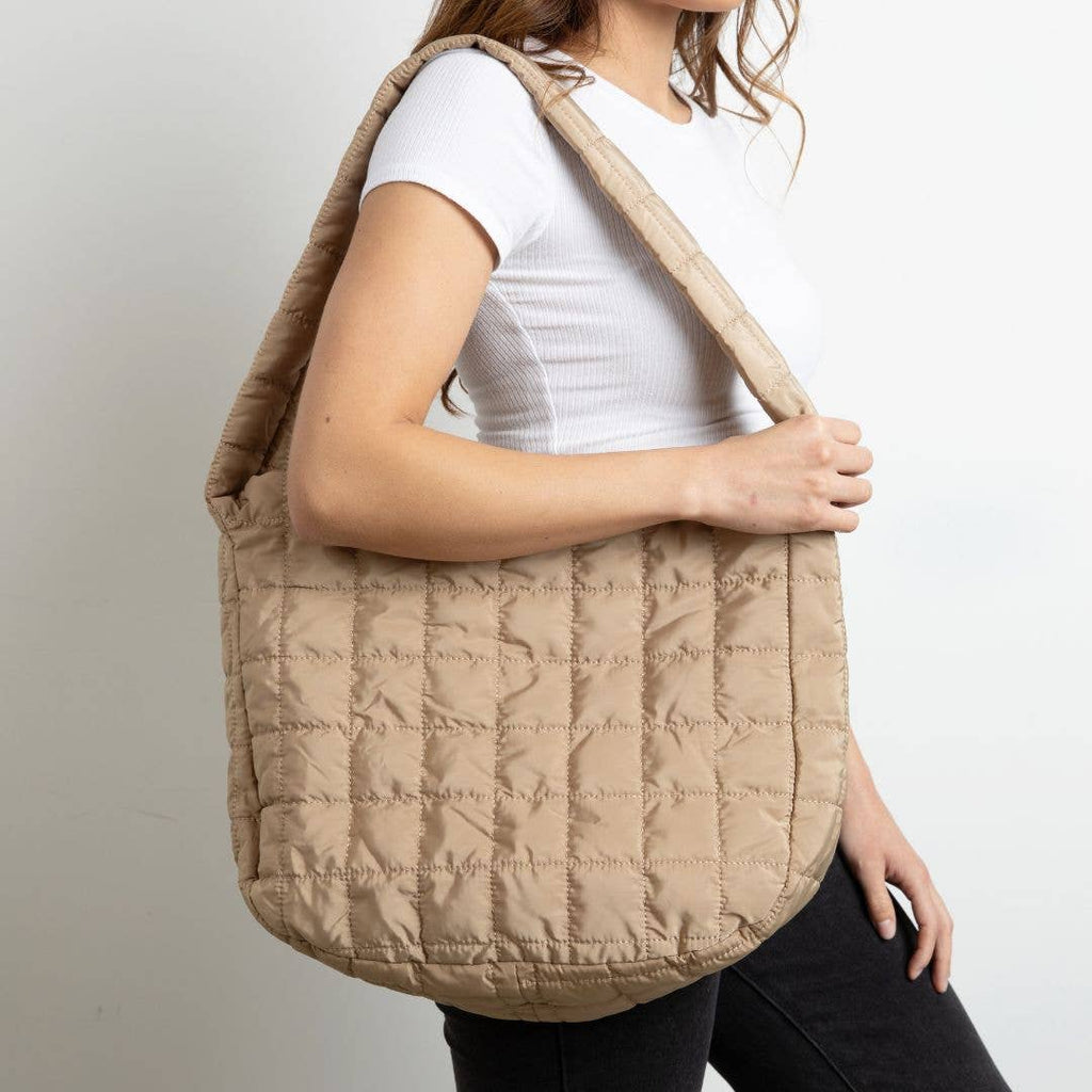 Carryall Quilted Puffer Tote