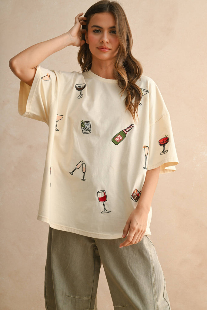 Roxy Cocktail Oversized T-Shirt