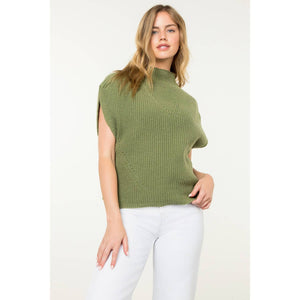 Wren Turtleneck Ribbed Vest