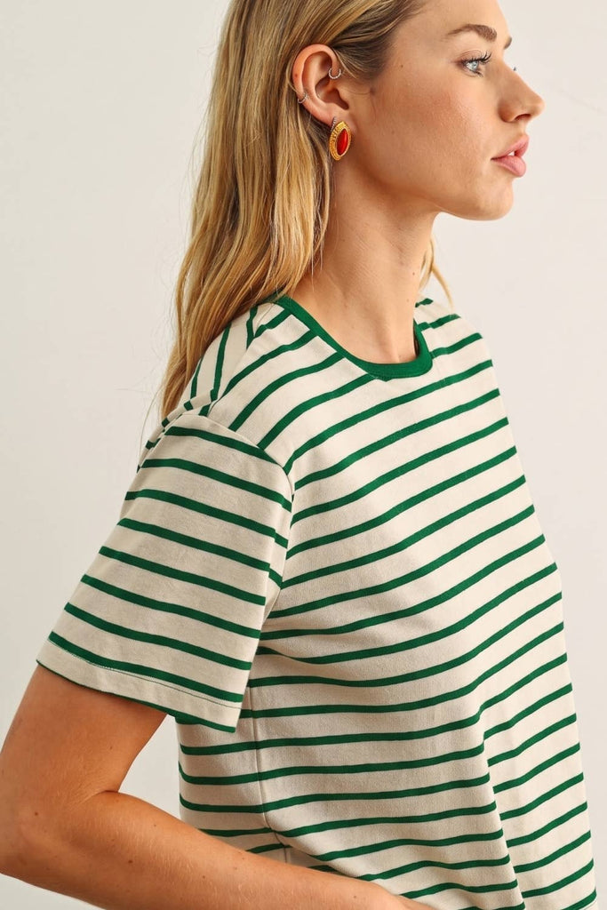 Kat Stripe Ringer Tee