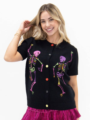 Dancing Skeletons Cardigan
